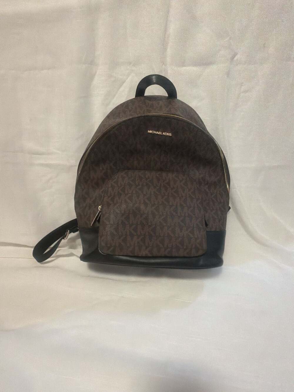 Michael Kors Slater Large Signature Logo Backpack Brown